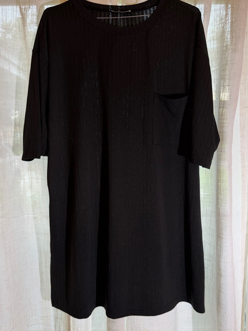 Men's Black Short-Sleeve Pocket Tee - Classic Crew